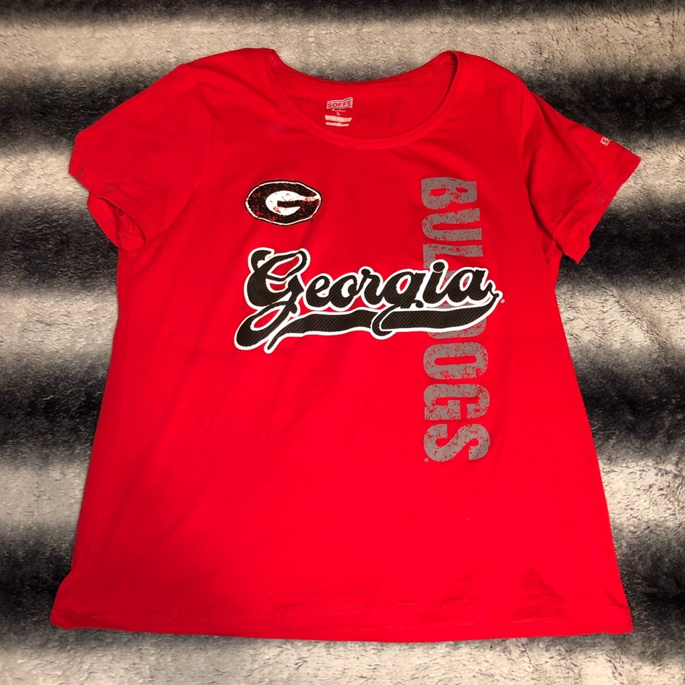 Ladies Georgia Bulldogs Tee Shirt (L) - Picture 4 of 8